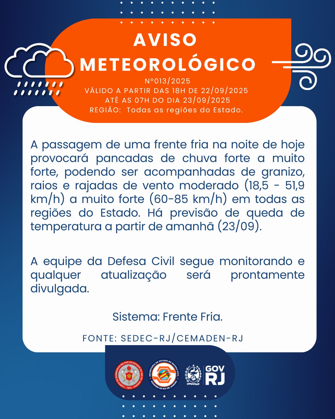 Aviso Metereológico